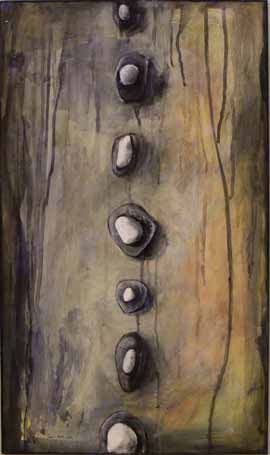 Thinking In Line With Myself - Mixed Media Painting by Janet Botes