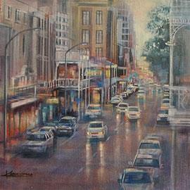 Long Street I - Oil Painting by Karen Wykerd