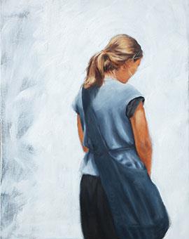 Lost In Thought - Oil Painting by Janna Prinsloo