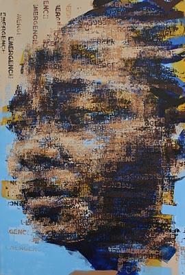 Binary Visage: Emergence - Painting by Claude Chandler