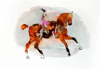 Equidea - Ink On Yupo by Pascale Chandler