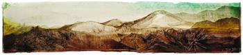 My Mountains II - Painting by Janet Botes
