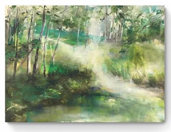 Green Space - Painting by Janet Dirksen