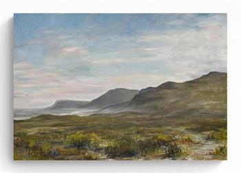 Misty Cliffs From Cape Point - Painting by Joanna Lee Miller
