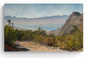False Bay From Silvermine - Painting by Joanna Lee Miller