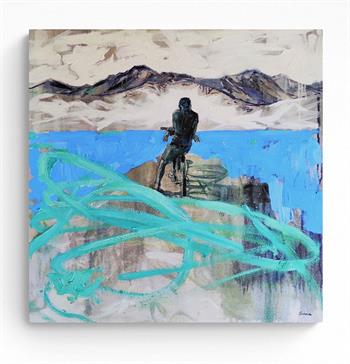 Journey Into Blue - Painting by Janna Prinsloo