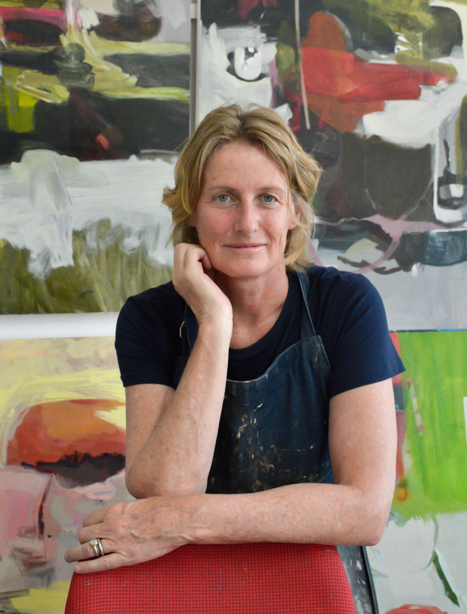 Tanja Truscott in her Studio