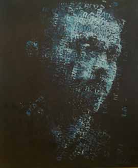 Binary Visage: Skadu (Shadow) - Painting by Claude Chandler