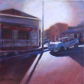 Harrington's Cafe - Acrylic Painting by Karen Wykerd