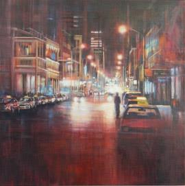 Long Street - Oil Painting by Karen Wykerd
