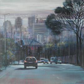 Kloof Nek III - Oil Painting by Karen Wykerd