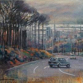 Kloof Nek I/Bellvue - Oil Painting by Karen Wykerd