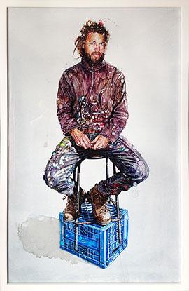Licence To Stare - Painting by Chris Denovan
