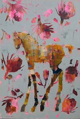Protea Filly - Painting by Pascale Chandler