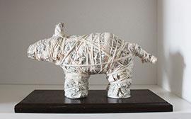 Johnny - Sculpture by Janet Botes