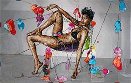 Bianca Mavuso - Painting by Chris Denovan