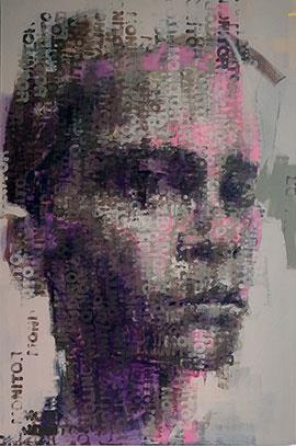 Binary Visage: Monitor - Painting by Claude Chandler