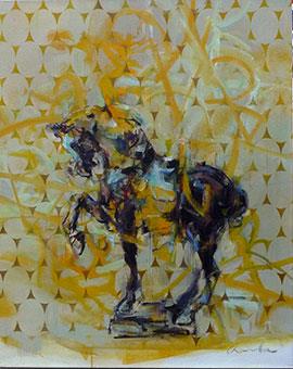 Tang Horse: Quest - Painting by Pascale Chandler
