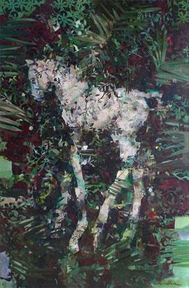 Botticelli Filly - Painting by Pascale Chandler