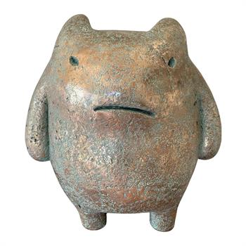 Large bronze sculpture playful sculpture that celebrates the courage it takes to embrace vulnerability.