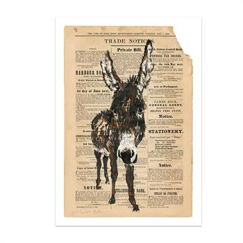 Dark Brown Mule - Giclée Print by Lisette Forsyth