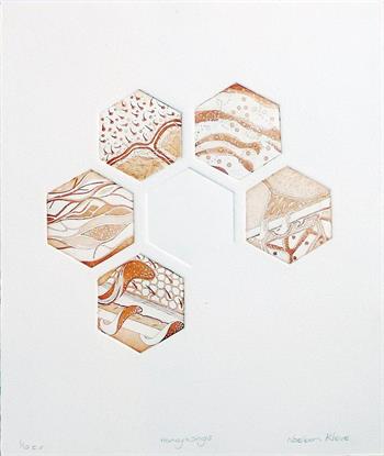 Honey Wings : Ed. 1/10 - Handmade Print by Noeleen Kleve