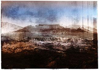 A Nuance Of The Mountain - Digital Collage by Janet Botes