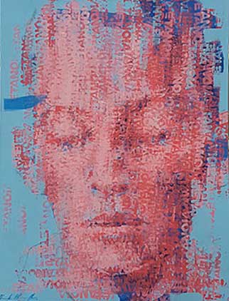 Binary Visage: Metanoia - Painting by Claude Chandler