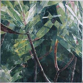 Clouds Hill Proteas III - Painting by Jeannie Kinsler