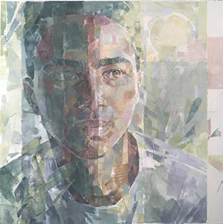 Filtered Face II - Painting by Jeannie Kinsler