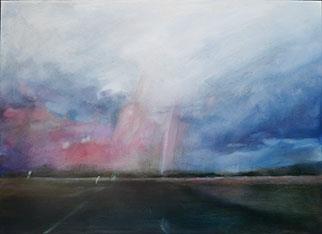 A Vision Of A Rain Bird - Painting by Joanne Reen