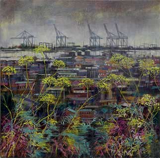 Harbour View - Painting by Karen Wykerd