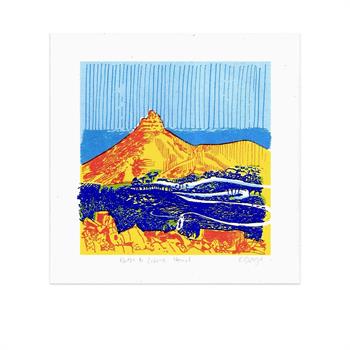 Path to Lion's Head - Handmade Print by Kitty Dörje