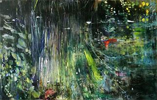 Le Jardin D'Eau: I - Painting by Joanne Reen