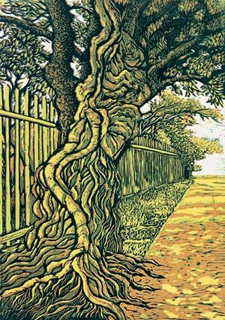 Urban Trees: Colonization - Handmade Print by John Roome