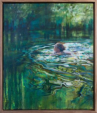 Emerald Sanctuary I - Painting by Karen Wykerd