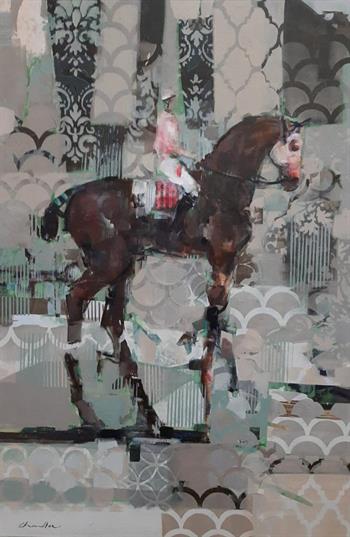 July Filly - Painting by Pascale Chandler