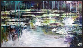 Le Jardin D'Eau V - Painting by Joanne Reen