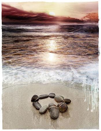 Sunset Breath Of Fire - Digital Collage by Janet Botes