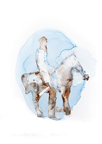 Mother City - Ink On Yupo by Pascale Chandler
