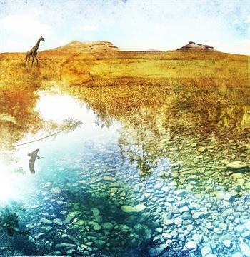 After The Rain - Digital Collage by Janet Botes