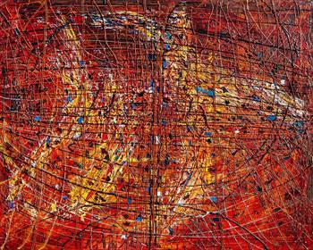 Plexus III - Painting by James de Villiers