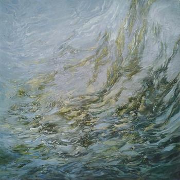 Below The Waters Of Sleep & Dreams II - Painting by Laurel Holmes