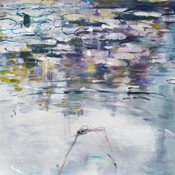 Water Garden Study I - Painting by Joanne Reen