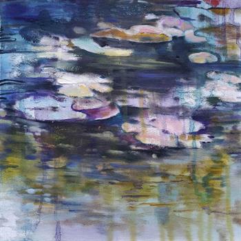 Water Garden Study II - Painting by Joanne Reen