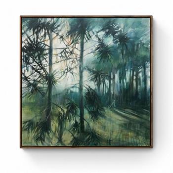 Take Me To The Trees #3 - Painting by Karen Wykerd