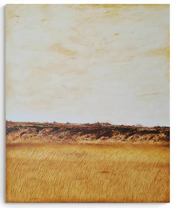 large painting of the African bush landscape by Kerry Murray