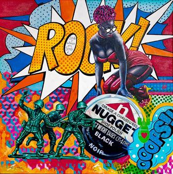 Strike A Rock - Painting by Fadiel Hermans