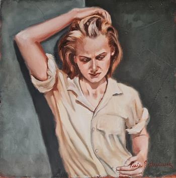 Look Me In The Eye #1 - Painting by Mila Posthumus