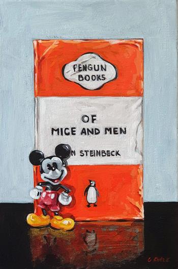 Of Mouse & Penguin - Painting by Grace Kotze